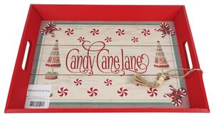 Tava de lemn de Craciun CHRISTMAS - mai multe variante Varianta: Candy canelane
