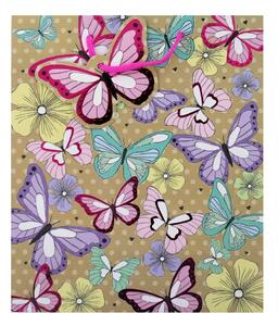 Punga cadou hartie L ELEGANT BUTTERFLY