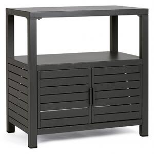 Comoda Atlantic, Aluminiu, Negru, 90x55x90 cm
