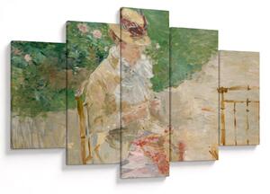 Tablou - Berthe Morisot, Young Woman Knitting, reproducere (150x105 cm)
