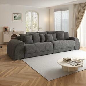 Canapea extensibilă dumonde cu 2 lăzi de depozitare si sezut confortabil din spuma high-density, Verona Quelle Gri 92 310x120 cm