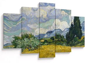 Tablou - Vincent van Gogh, Wheat Field with Cypresses, reproducere (150x105 cm)