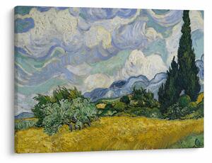 Tablou - Vincent van Gogh, Wheat Field with Cypresses, reproducere (70x50 cm)