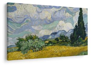 Tablou - Vincent van Gogh, Wheat Field with Cypresses, reproducere (90x60 cm)
