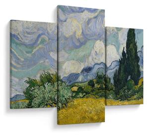 Tablou - Vincent van Gogh, Wheat Field with Cypresses, reproducere (90x60 cm)
