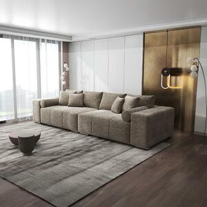 Canapea extensibilă dumonde cu ladă de depozitare si sezut confortabil din spuma high-density, Marbela XXL Arena Bej 4 295x120 cm
