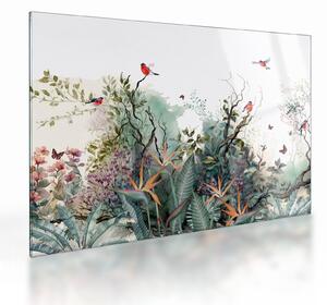 Tablou pe sticlă - Peisaj natural, acvariu (70x50 cm)