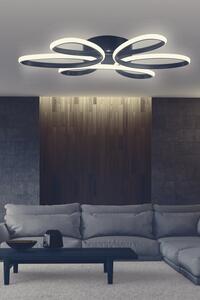 Berenices Lumină Negru-alb Design interior Candelabru Negru 60x4x80 cm