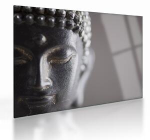 Tablou pe sticlă - Statuia lui Buddha (70x50 cm)