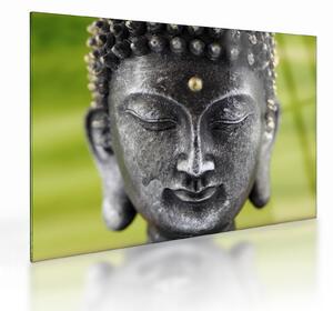 Tablou pe sticlă - Statuia lui Buddha II. (70x50 cm)