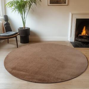 Covor Joy Mocca, Rotund, D80 cm