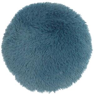 Perna decorativa rotunda MATS 40 cm, albastra