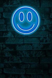 Smiley - albastru Iluminat decorativ LED din plastic 27x27 albastru