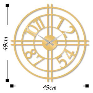 Ceas de Perete Metal 33 - Aur Ceas de perete metalic decorativ 49x49 Aur