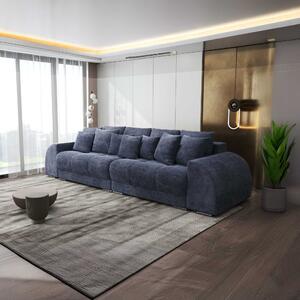 Canapea extensibilă dumonde cu 2 lăzi de depozitare si sezut confortabil din spuma high-density, Verona Vibe Albastru 310x120 cm