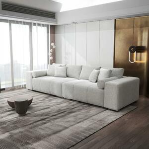 Canapea extensibilă dumonde cu ladă de depozitare si sezut confortabil din spuma high-density, Marbela XXL Vibe Bej 03 295x120 cm