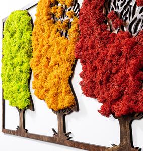 The Seasons Change Decor de perete din lemn 86x1x43 Multicolor