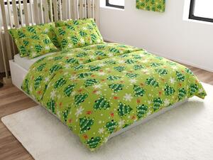 Lenjerie de pat din microfibra CHRISTMAS TREE verde Dimensiune lenjerie de pat: 70 x 90 cm | 140 x 200 cm