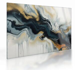 Tablou pe sticlă - Desen marmorat (70x50 cm)