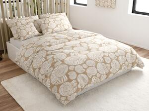 Lenjerie de pat din microfibra SNAIL SHELL maro Dimensiune lenjerie de pat: 70 x 90 cm | 140 x 200 cm