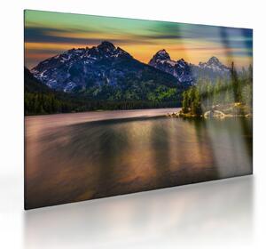 Tablou pe sticlă - Parcul Național Grand Teton (70x50 cm)