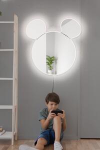 Oglinda Mickey Silver cu iluminare LED 53x50 alb