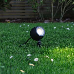Paulmann Smart LED spot cu vârf de pământ Kikolo, CCT, antracit, IP65, reglabil, Negru, Plastic