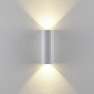 Deko-Light Aplică de exterior CAN, alb, 2 becuri, Ø 8 cm, IP65, metal, GU10, reglabil, Alb, Aluminiu