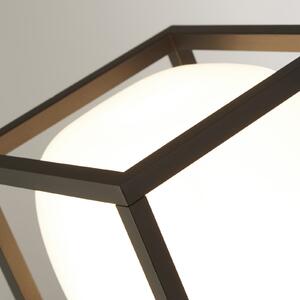 Searchlight Atena LED lampă de perete în aer liber, IP54, negru, metal, Negru, Aluminiu, Modern