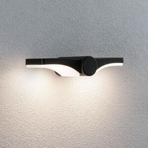 Paulmann LED lampă de perete pentru exterior Pekana, antracit 30 cm aluminiu, Negru, Aluminiu, Modern, Perete unghiular