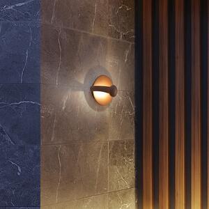 Viokef Lampă LED pentru exterior Mayorka, maro ruginiu, lățime 22 cm, IP65, Maro / Rugină, Aluminiu, Modern