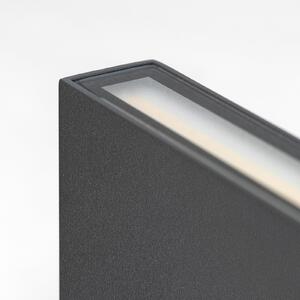 CMD LED lampă de perete pentru exterior 9060, 11 cm, antracit, IP54, sus/jos, Negru, Aluminiu, Modern