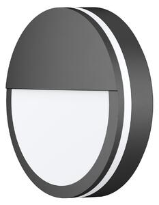 CMD Aplică LED pentru exterior 9085, antracit, Ø 25 cm, lentilă, Negru, Aluminiu, Modern