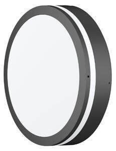 CMD Aplică LED pentru exterior 9084, antracit, Ø 25 cm, IP65, Negru, Aluminiu, Modern