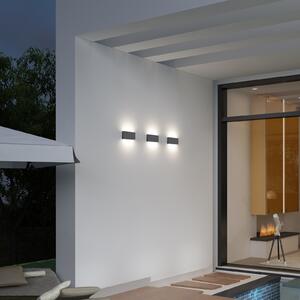 CMD LED lampă de perete pentru exterior 9070, 17 cm, antracit, IP54, sus/jos, Negru, Aluminiu, Modern