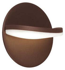 Viokef Lampă LED pentru exterior Letty, maro, Ø 18 cm, metal, IP65, Maro / Rugină, Aluminiu, Modern