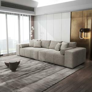 Canapea extensibilă dumonde cu ladă de depozitare si sezut confortabil din spuma high-density, Marbela XXL Vibe Bej 06 295x120 cm