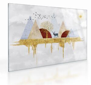 Tablou pe sticlă - Decor (70x50 cm)