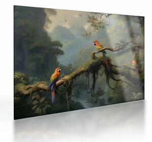 Tablou pe sticlă - Pădure tropicală (70x50 cm)