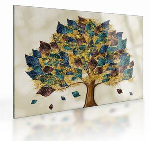 Tablou pe sticlă - Copac decorativ (70x50 cm)
