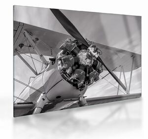 Tablou pe sticlă - Aeronava (70x50 cm)