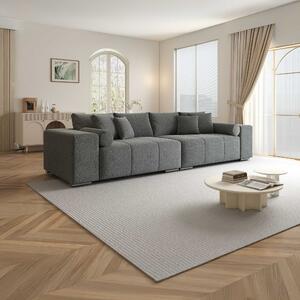 Canapea extensibilă dumonde cu ladă de depozitare si sezut confortabil din spuma high-density, Marbela XXL Monte Gri 90 295x120 cm