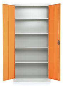 Dulap metalic universal, 90 x 40 x 185 cm, inchidere cilindrica, portocaliu - ral 2004