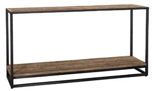 Masa consola Raffles, Lemn Fier, Maro Negru, 82x161x46 cm
