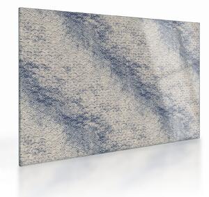Tablou pe sticlă - Model de valuri (70x50 cm)