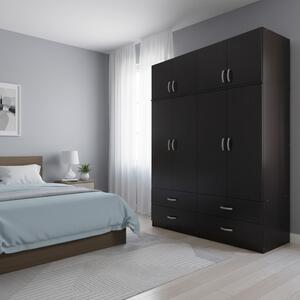 Dulap cu 4 usi, Athos, V20, Wenge, 160x42x240 cm