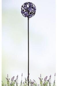 Decoratiune de gradina Blossom, Metal, Mov, x105x14.5 cm