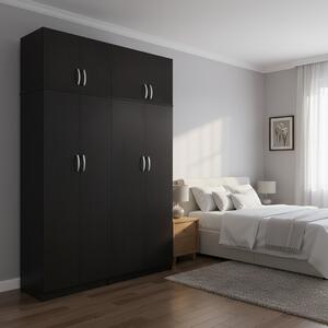 Dulap cu 4 usi, Athos I, V6, Wenge, 160x42x240 cm