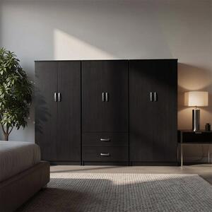 Dulap cu 6 usi, Athos I, V9, Wenge, 240x42x180 cm