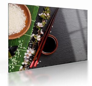 Tablou pe sticlă - Sushi (70x50 cm)
